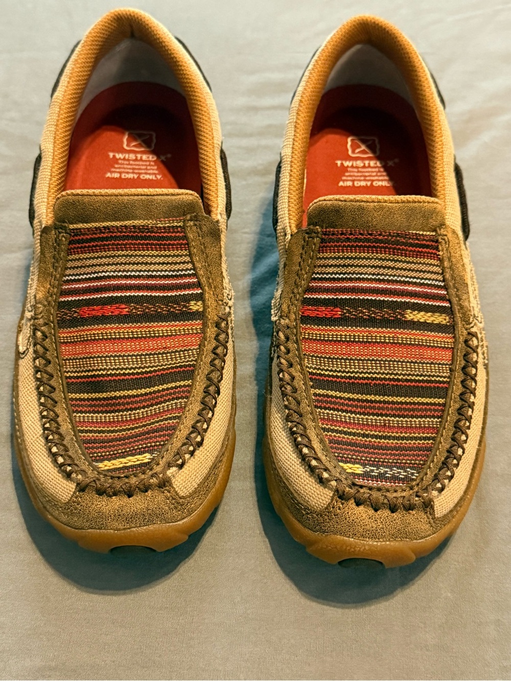 Twisted X Women’s Driving Moc Slip On Shoes size 6/Boho/Western/Serape